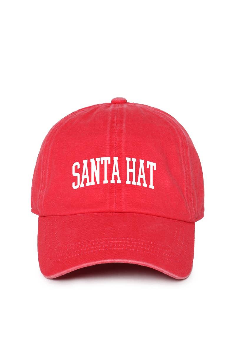 CHRISTMAS Santa Hat Embroidered Baseball Hat