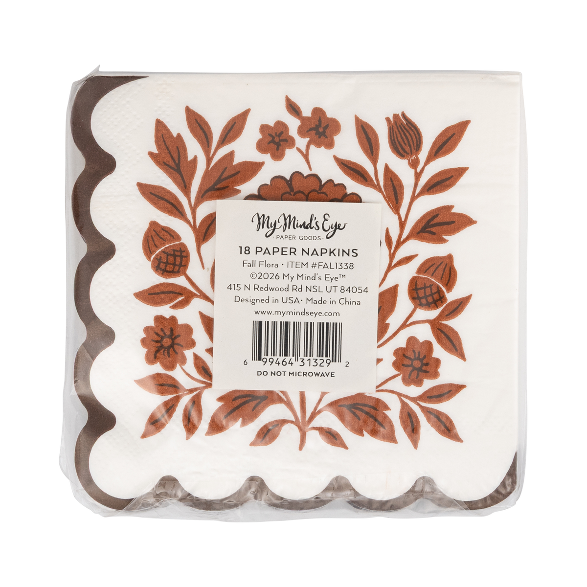 FAL1338 - Fall Flora Cocktail Napkin