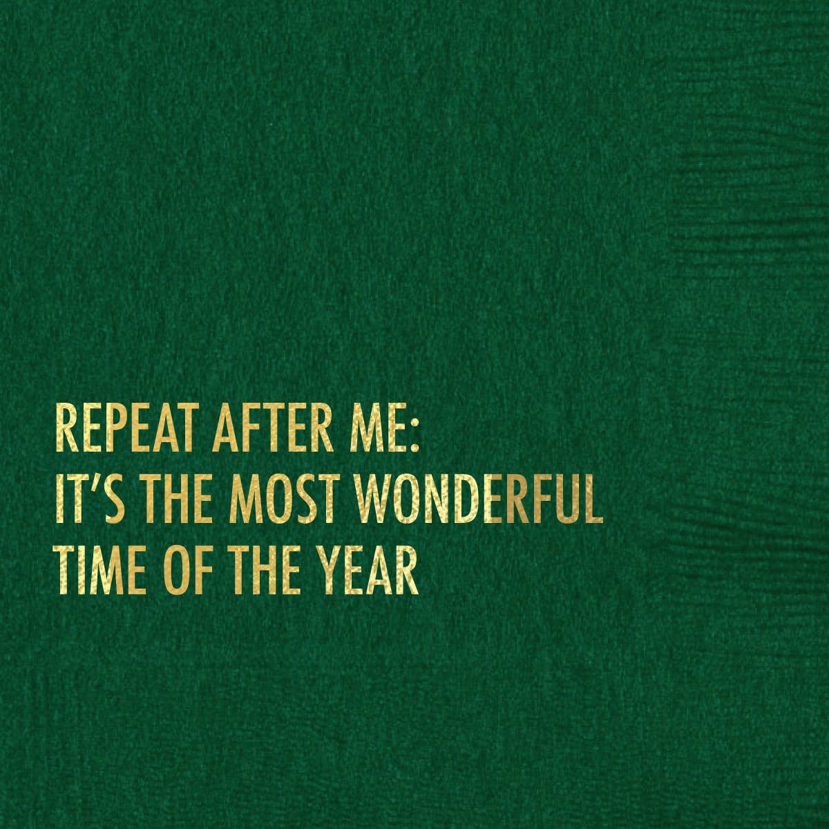 Most Wonderful - Holiday Funny Cocktail Napkin