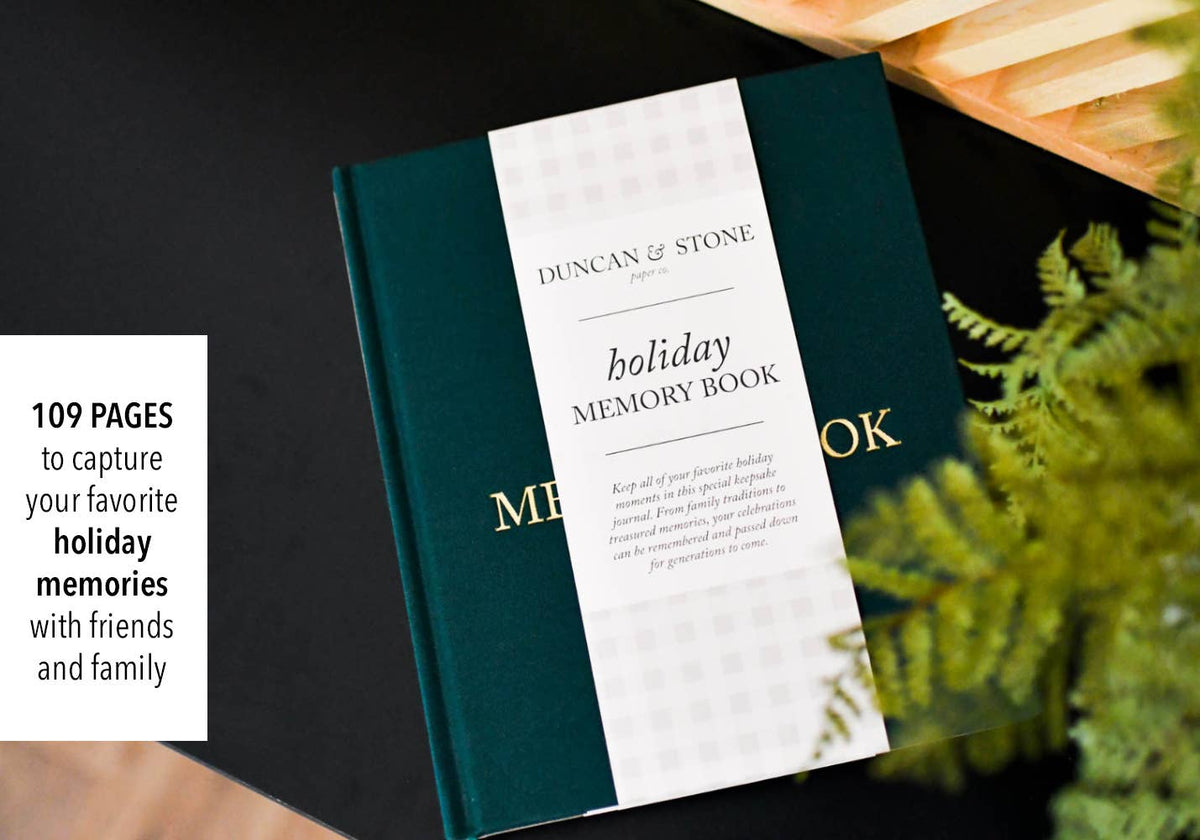 Holiday Memory Book & Family Keepsake | Christmas Gift