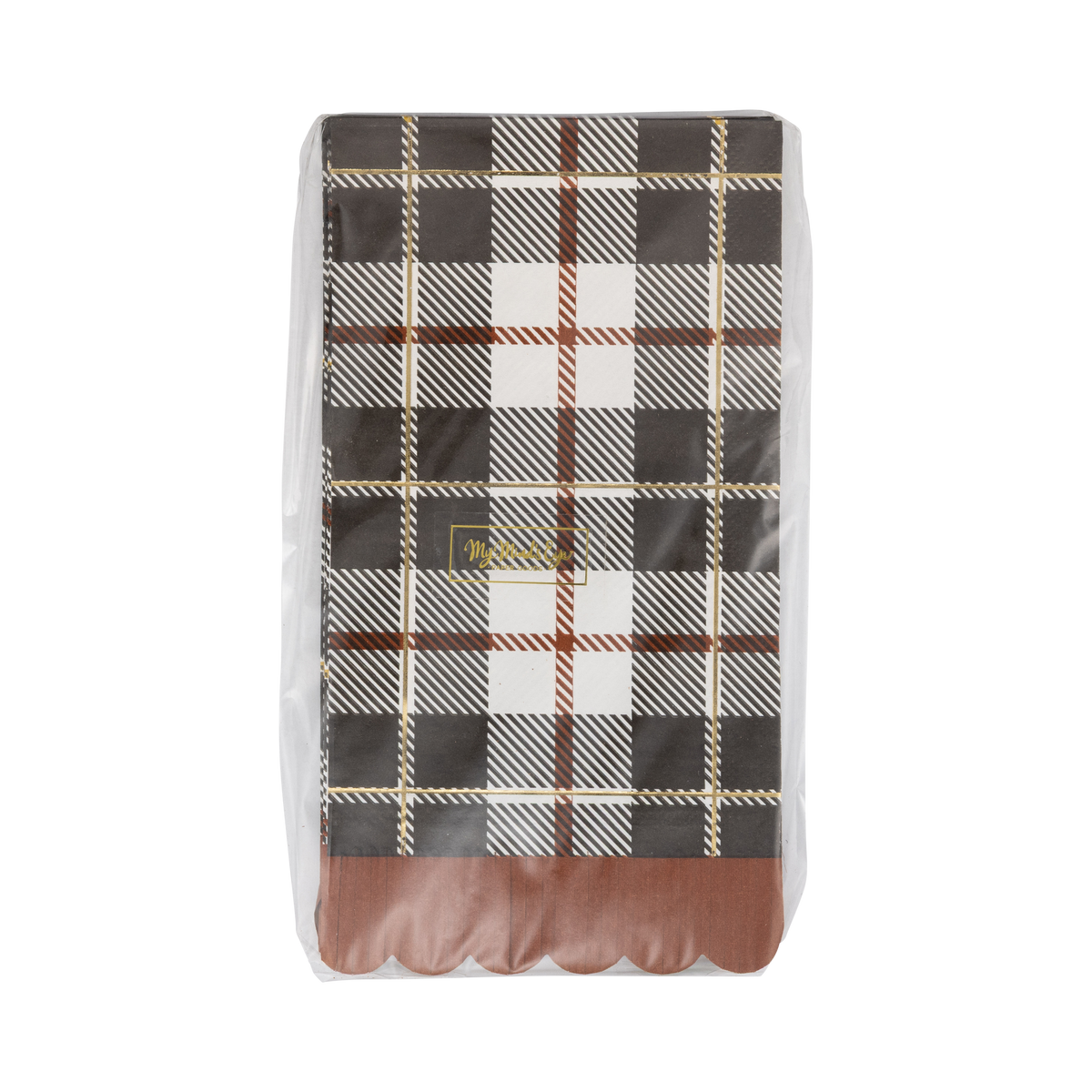 FAL1339 - Black Fall Plaid Dinner Napkin
