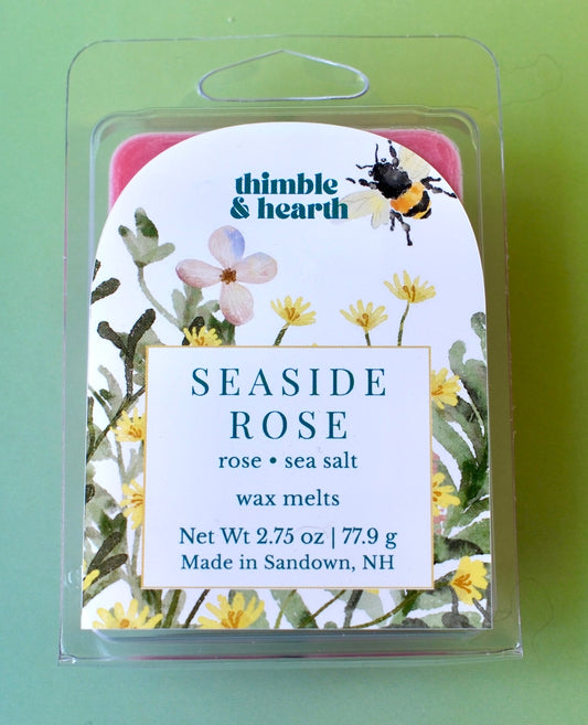Seaside Rose Wax Melts | Botanical Flameless Home Fragrance