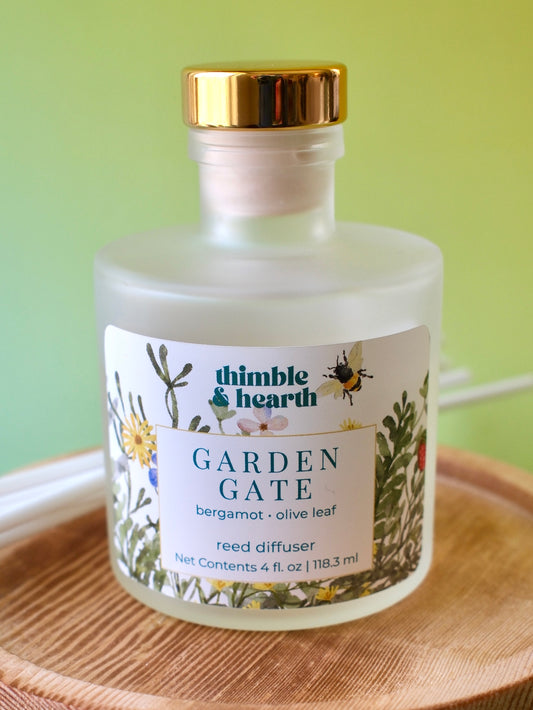 Garden Gate Reed Diffuser | Botanical Home Fragrance