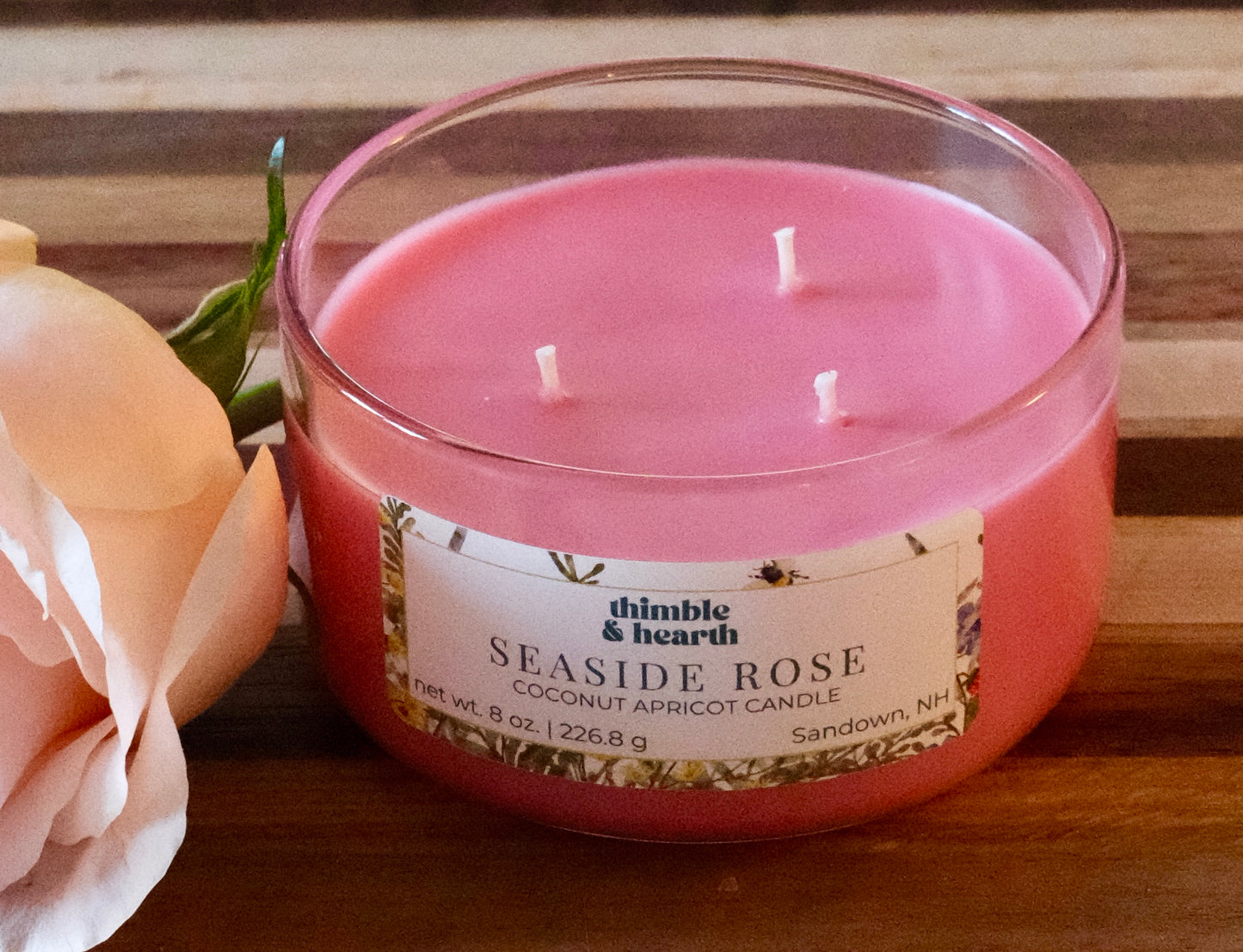 Seaside Rose | Botanical Luxury Candle