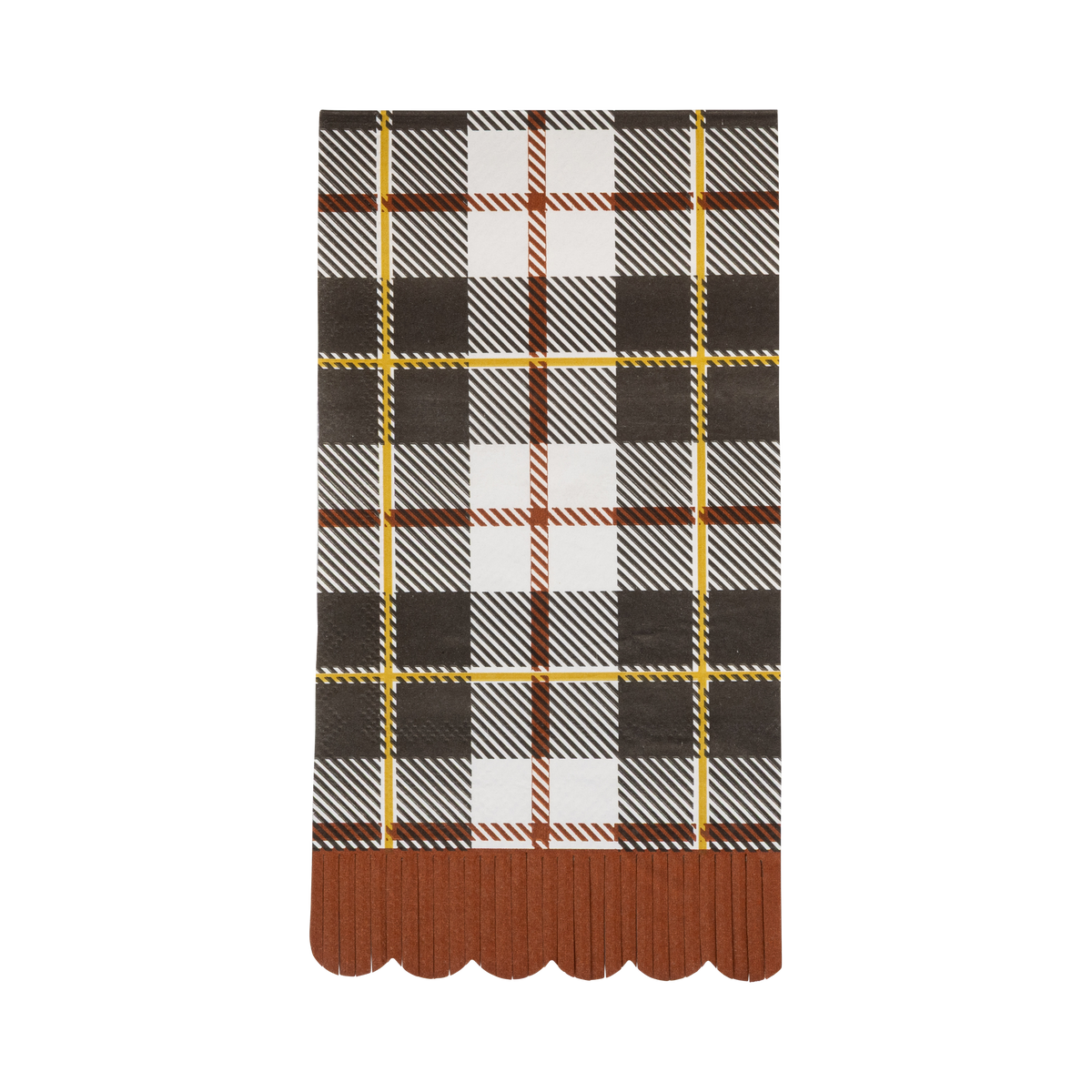 FAL1339 - Black Fall Plaid Dinner Napkin