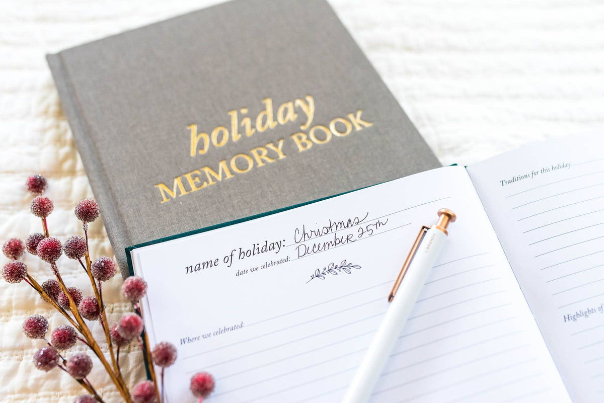 Holiday Memory Book & Family Keepsake | Christmas Gift