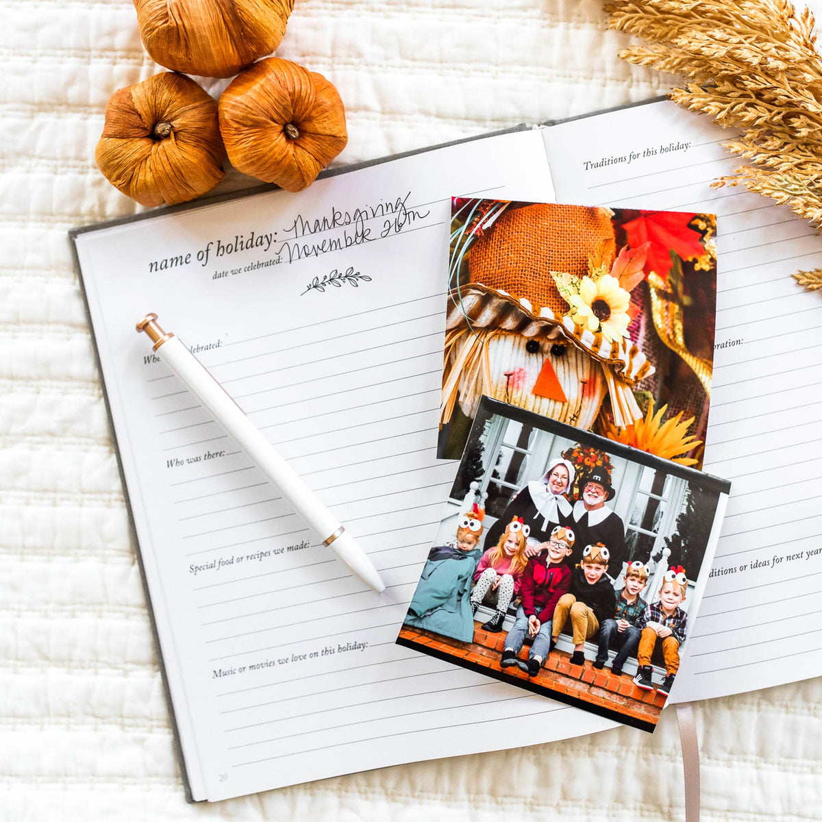 Holiday Memory Book & Family Keepsake | Christmas Gift